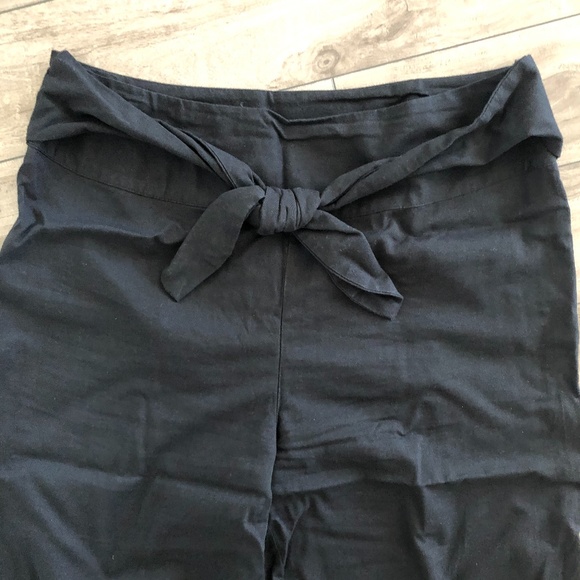 Joe Fresh Black Palazzo/Wide Leg Crop Pants - Picture 4 of 9